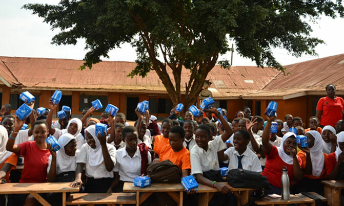 Over 2500 school girls get free sanitary pads Over 2500 school girls get free sanitary pads