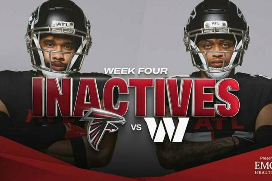 Atlanta Falcons inactives for Week 4 vs. Washington Commanders