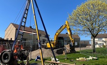  Public safety work being carried out by Coal Authority in Ayrshire, Scotland