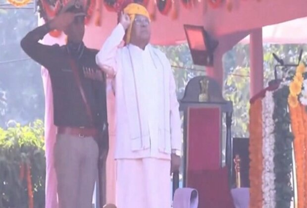 MP Governor Mangubhai Patel unfurls national flag on Republic Day in Bhopal