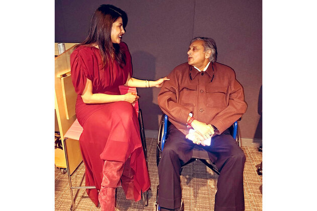 "Made India proud": Shashi Tharoor all praise for Priyanka Chopra as he meets her backstage at Harvard event
