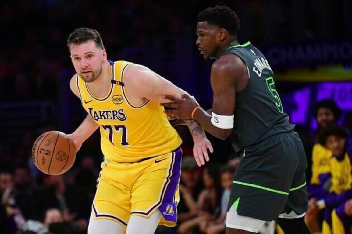 Lakers' Luka Doncic, Wolves' Anthony Edwards aching but ready