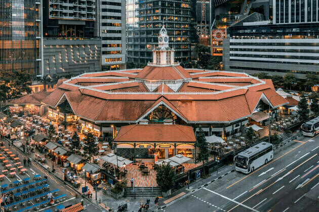 Visit Singapore's Iconic and "Best Looking"* Food Hall Lau Pa Sat for an Authentic Taste of Singaporean Favourite Food and products