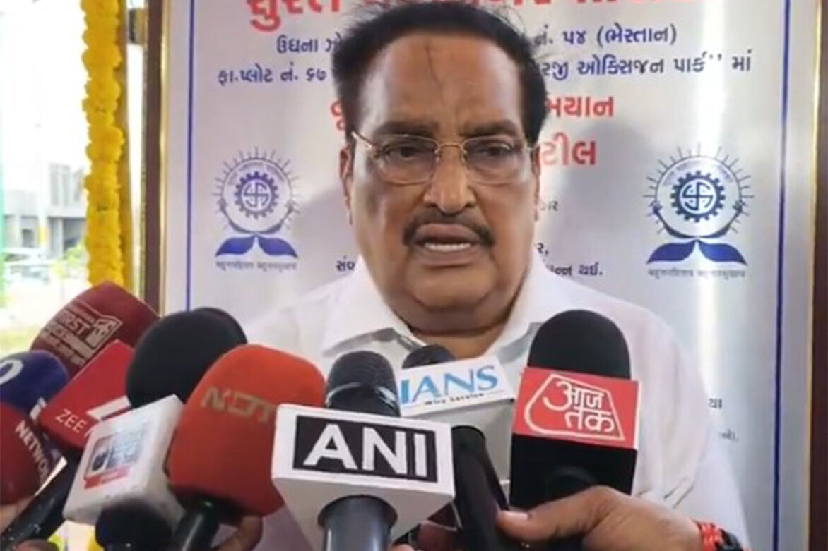 Union Minister CR Patil leads plantation drive in Surat, says PM Modi's call inspirational