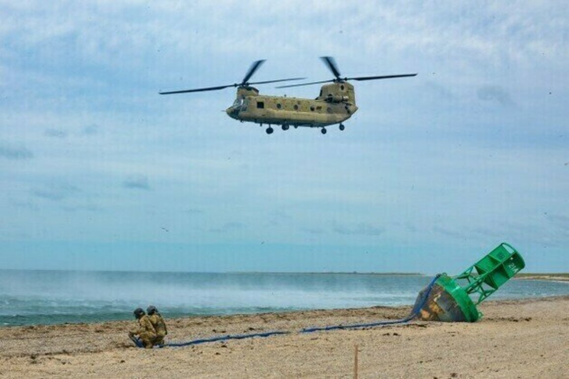 Connecticut Army Guard Partners With Coast Guard to Dislodge Beached Buoy