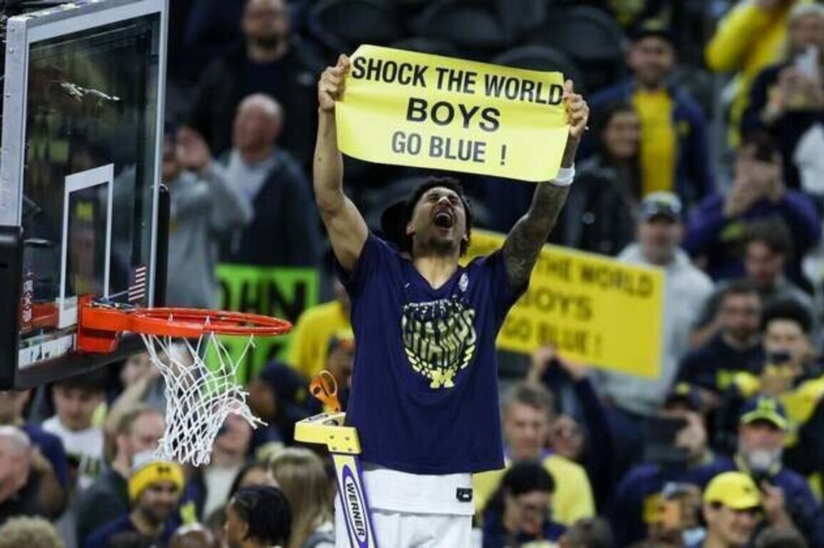 All hail: Michigan outmuscles UConn, claims second national title