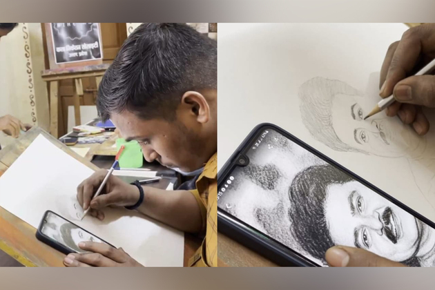 Lucknow artists paint portraits to honour late actor Satish Shah