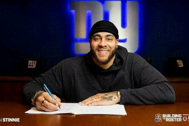 Giants re-sign veteran OL Aaron Stinnie