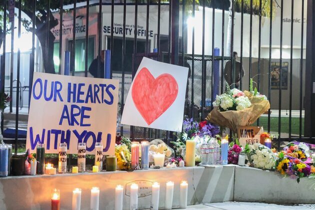 Hundreds attend vigil for victims of Islamic Center attack