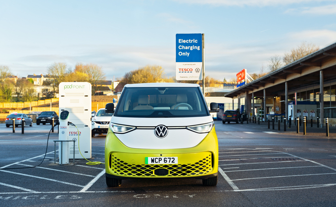 Electric car deals charging tesco