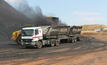 The first coal being loaded for Eskom from Universal's Kangala mine
