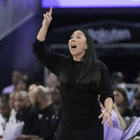 Las Vegas Aces take on Golden State Valkyries, Kate Martin, Natalie Nakase - Aces