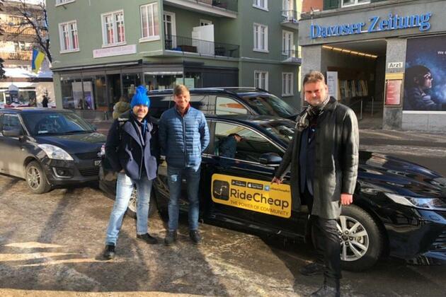 Ridesharing startup disrupted Davos