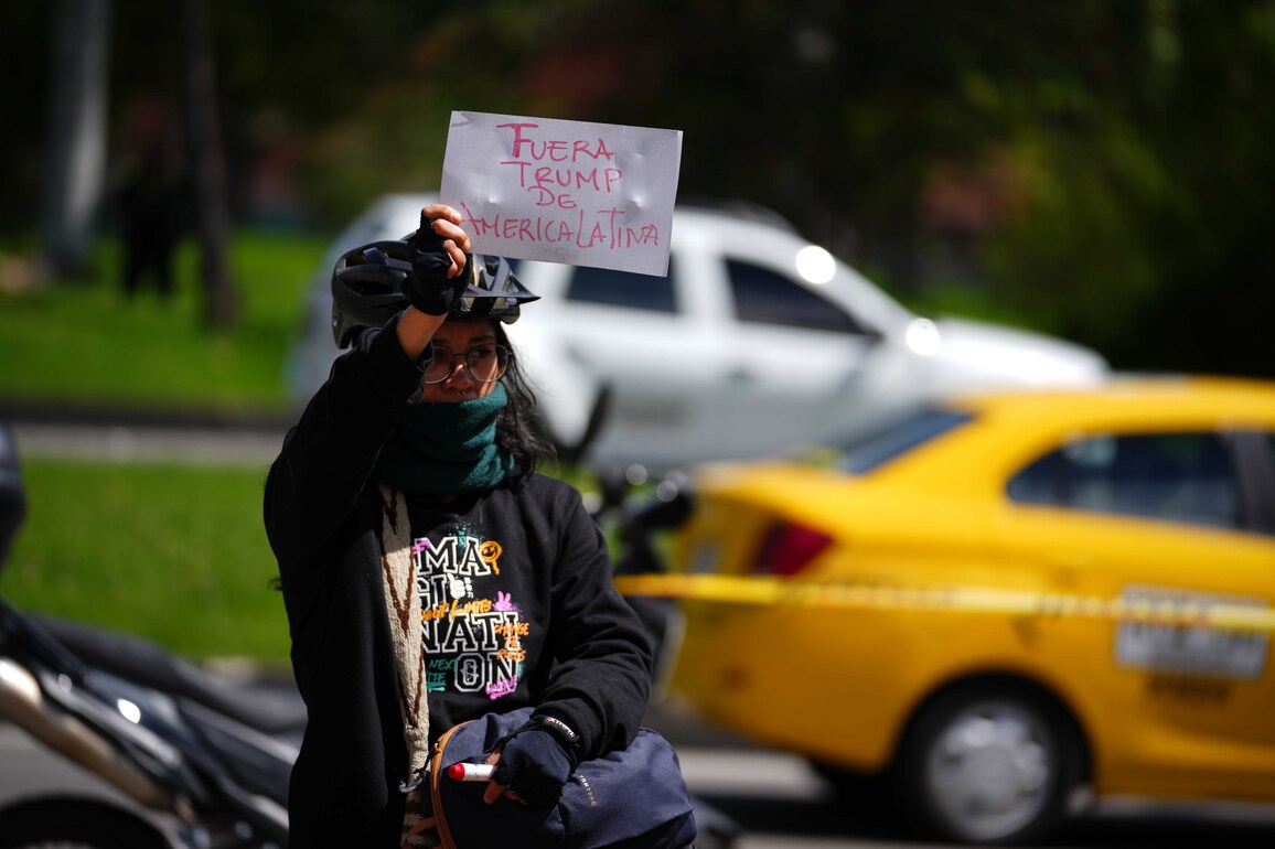 (SpotNews) COLOMBIA-BOGOTA-U.S.-VENEZUELA-PROTEST
