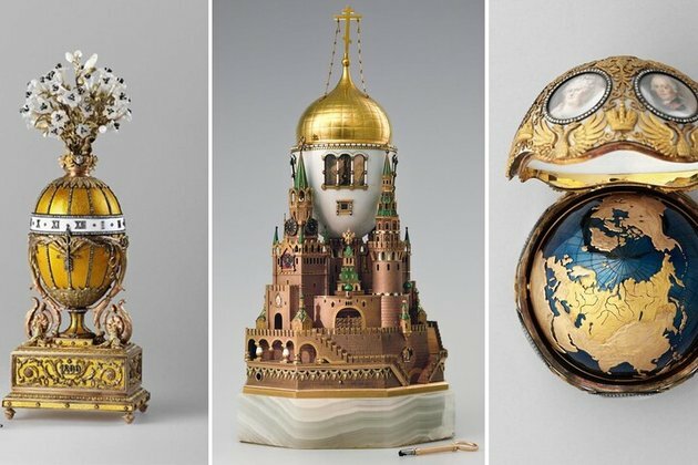 10 Faberge eggs from the Moscow Kremlin Museums