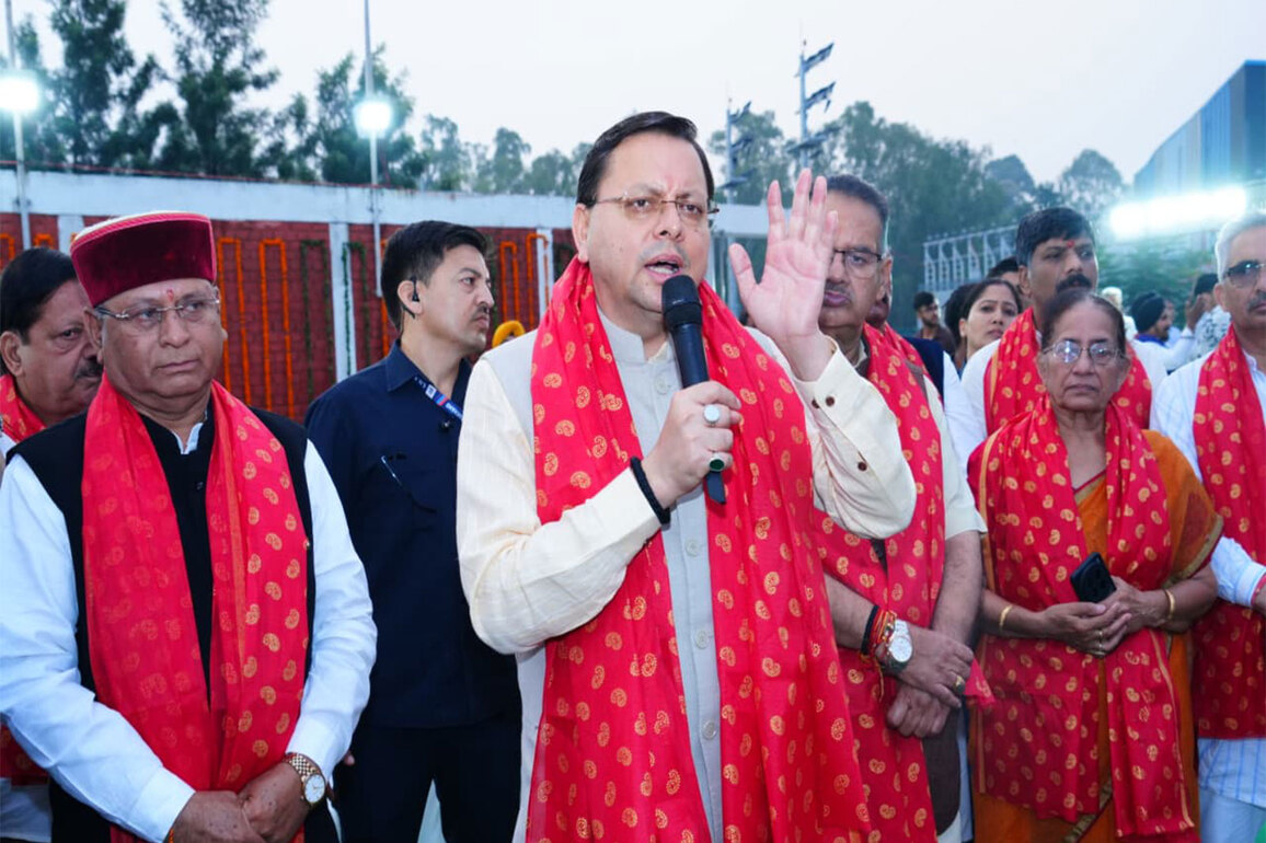 Uttarakhand CM Dhami participates in Dussehra celebrations and Ravan Dahan ceremony on Vijayadashami in Dehradun
