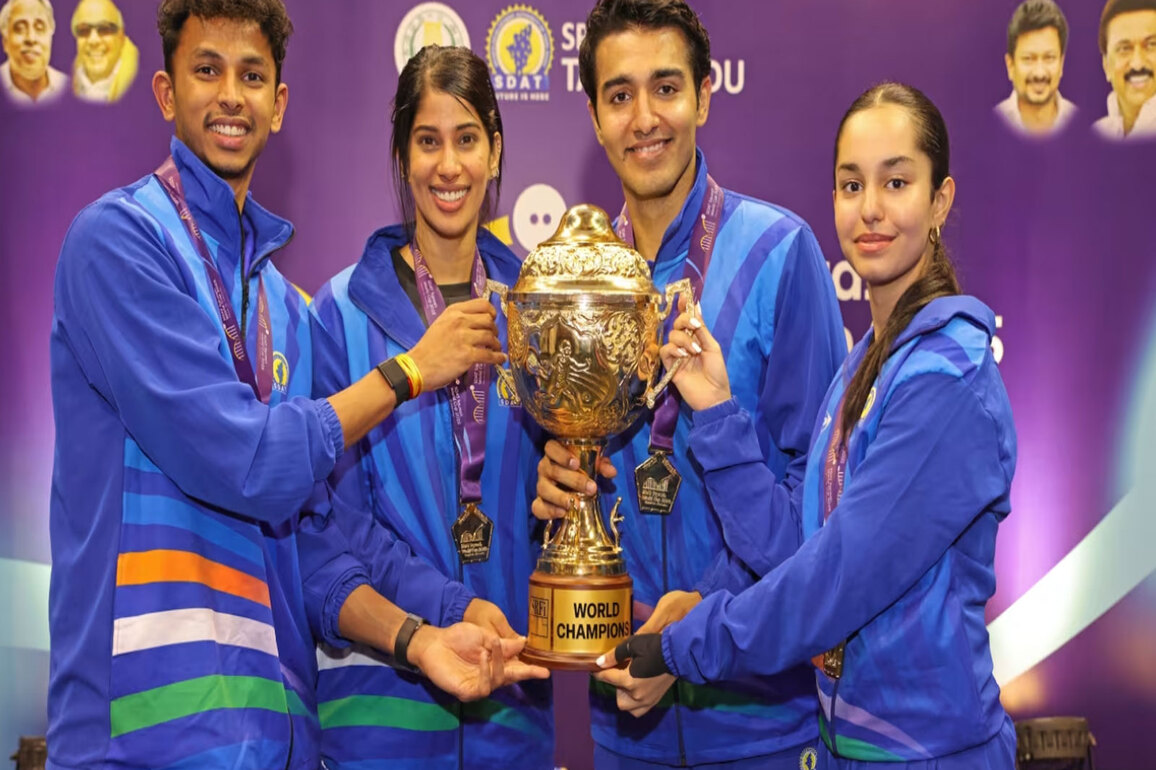 Team India makes history, beats top-seeded Hong Kong side to capture maiden Squash World Cup title