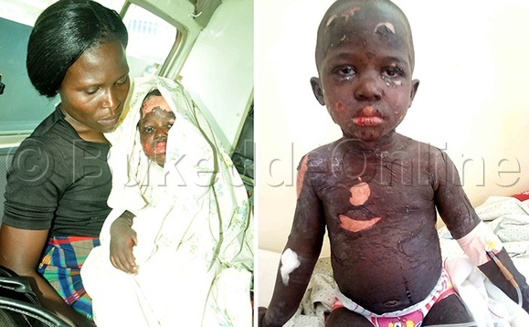 Faith Nyachwo maama wa Elijah Musasizi ng'amusitudde okumutwala mu ddwaaliro e Kiruddu. Faith Nyachwo maama wa Elijah Musasizi ng'amusitudde okumutwala mu ddwaaliro e Kiruddu.