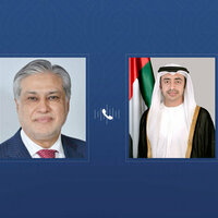Abdullah bin Zayed, Pakistan's Deputy Prime Minister & FM discuss strategic bilateral relations in phone call