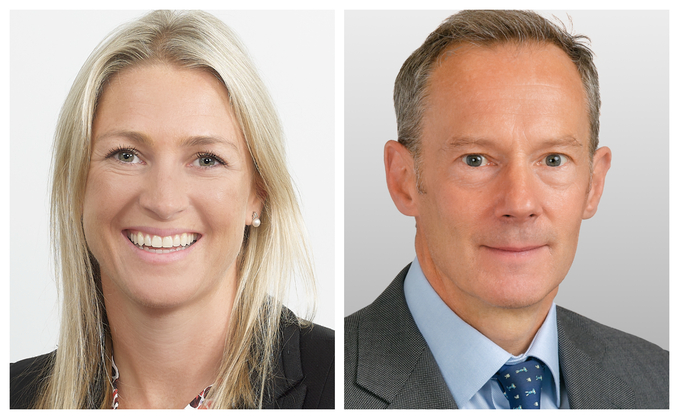 Kate Dwyer is head of UK distribution at Invesco and Simon Redman is managing director and head of DC and wealth at Invesco Real Estate