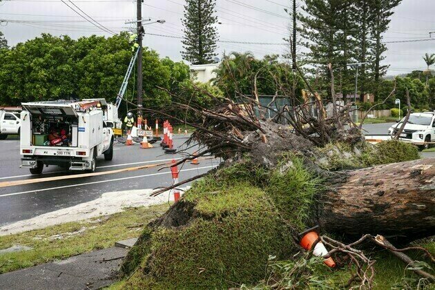 Thousands of Australians without power as storm Alfred lashes Queensland