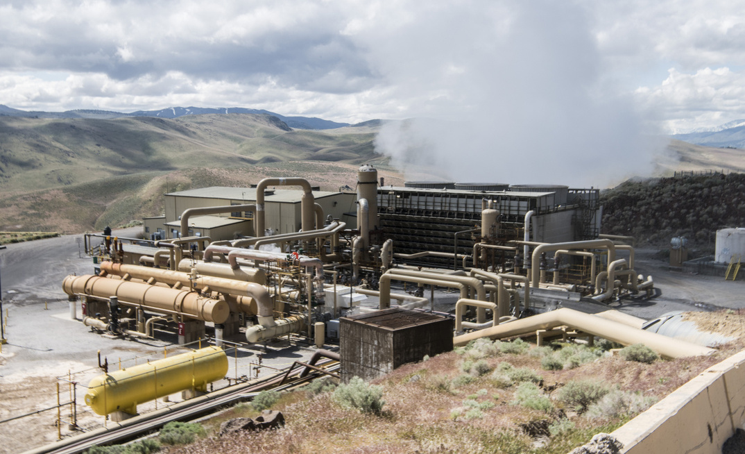 A geothermal power plant in Washoe County, Nevada