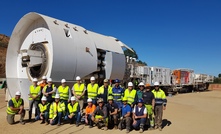  In October, the MTB successfully completed its commissioning, tunnelling through 10m of tuff at the quarry, while being visited by a host of potential international clients