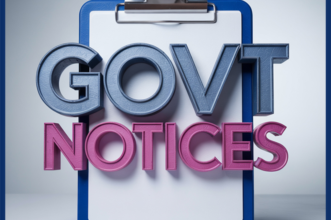 Official Govt &amp; Legal Notices For April 23 2025
