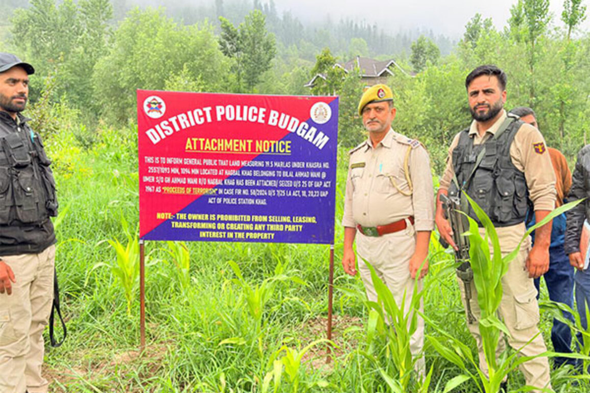 J-K: Budgam police attach immovable properties of Pakistan-based terror handlers