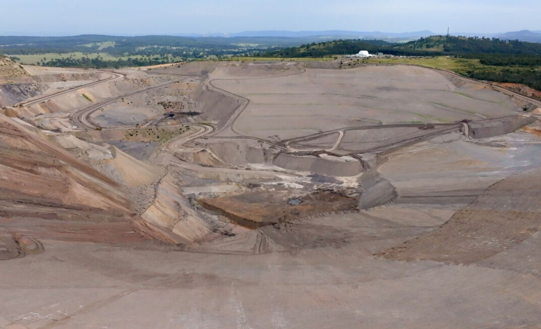 Part way through the Musswellbrook rehabilitation.