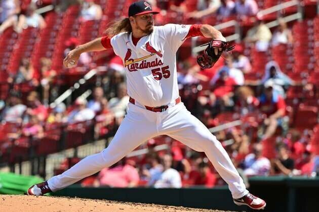 Cardinals RHP Ryne Stanek (foot) exits vs. Brewers
