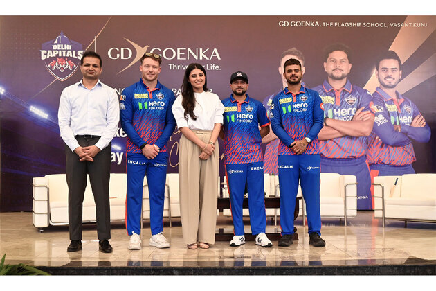Delhi Capitals Players visit & interact with GD Goenka Flagship School, Vasant Kunj Students