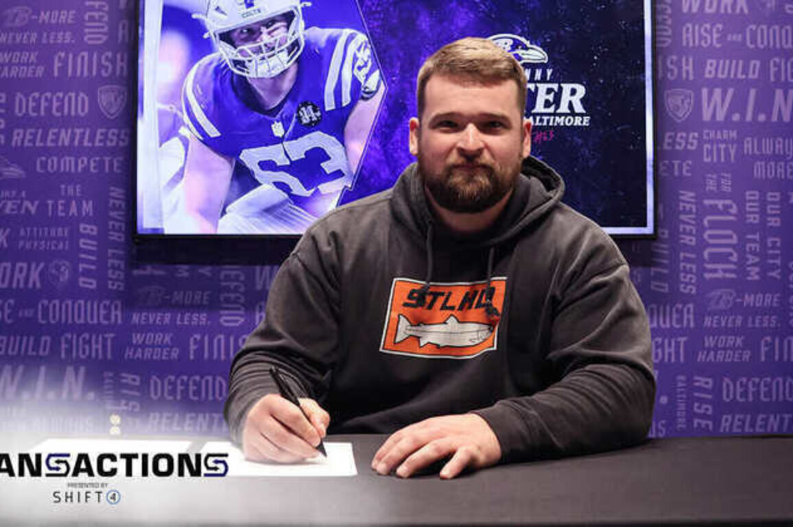 Ravens Sign Veteran Center Danny Pinter
