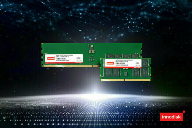 Innodisk Unveils DDR5 6400 64GB DRAM Series to Empower Edge AI and Generative AI Applications
