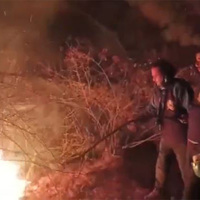 J&K: Massive fire breaks out in Rajwar forests in Handwara, firefighting ops underway