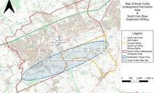  The extent of the Wide Formation target area and location of 2021 drill holes reported in January 2023