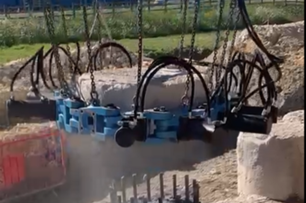 National Pile Croppers used 12.5 heavy-duty CFA links to crop thousands of 1300mm diameter secant piles on the Black Cat scheme highway scheme