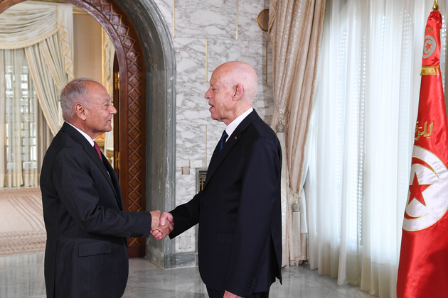 TUNISIA-TUNIS-PRESIDENT-ARAB LEAGUE-CHIEF-MEETING