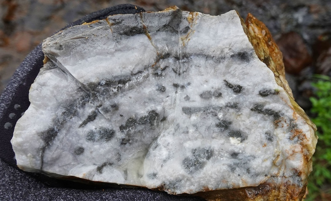 Epithermal quartz from Puriri 