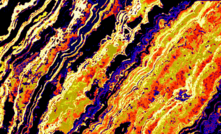 Image obtained from Maia Mapper showing distribution of iron in rock sample