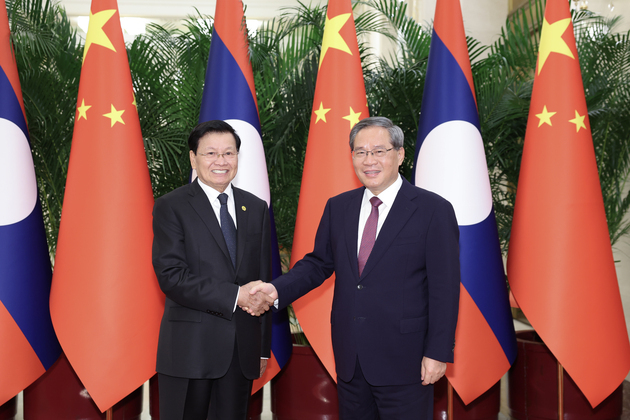 CHINA-BEIJING-LI QIANG-LAOS-THONGLOUN-MEETING (CN)