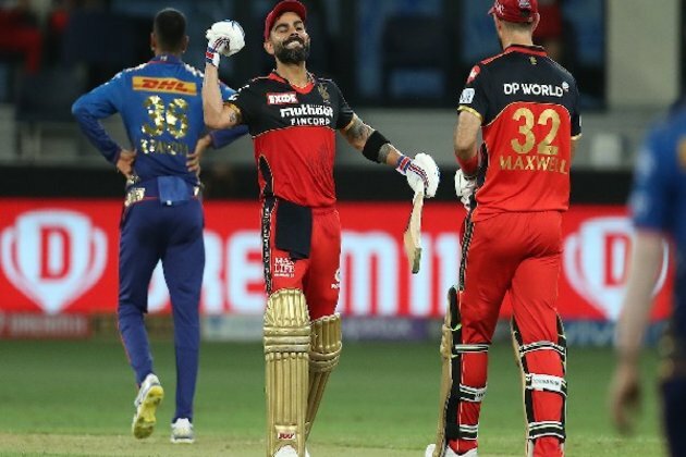 IPL 2021: Maxwell, Kohli power RCB to 165/6 against MI