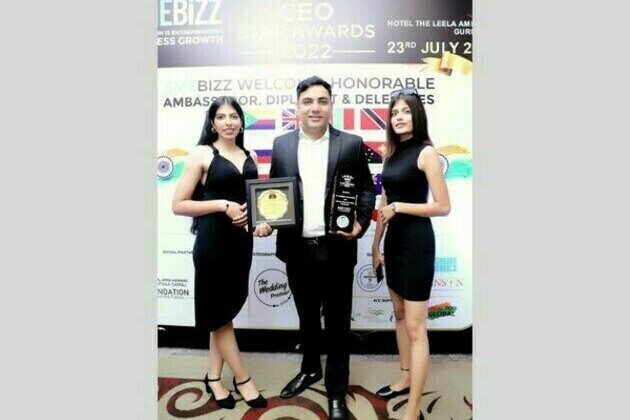 Founder of Climate Tech startup YES WORLD - Sandeep Choudhary received CEO STAR AWARD 2022 for his contribution toward Save Earth Mission