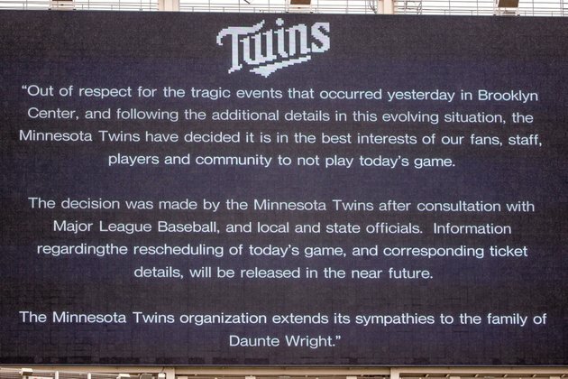 Twins, Red Sox to play on Tuesday