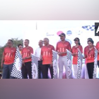 Navy Chief Admiral Dinesh Tripathi and Mizoram Governor Gen VK Singh flag off Soldierathon
