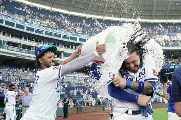 Jonathan India powers Royals past Guardians in Game 1 of doubleheader