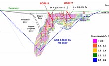 A cross section of the Eva copper project in Queensland, Australia