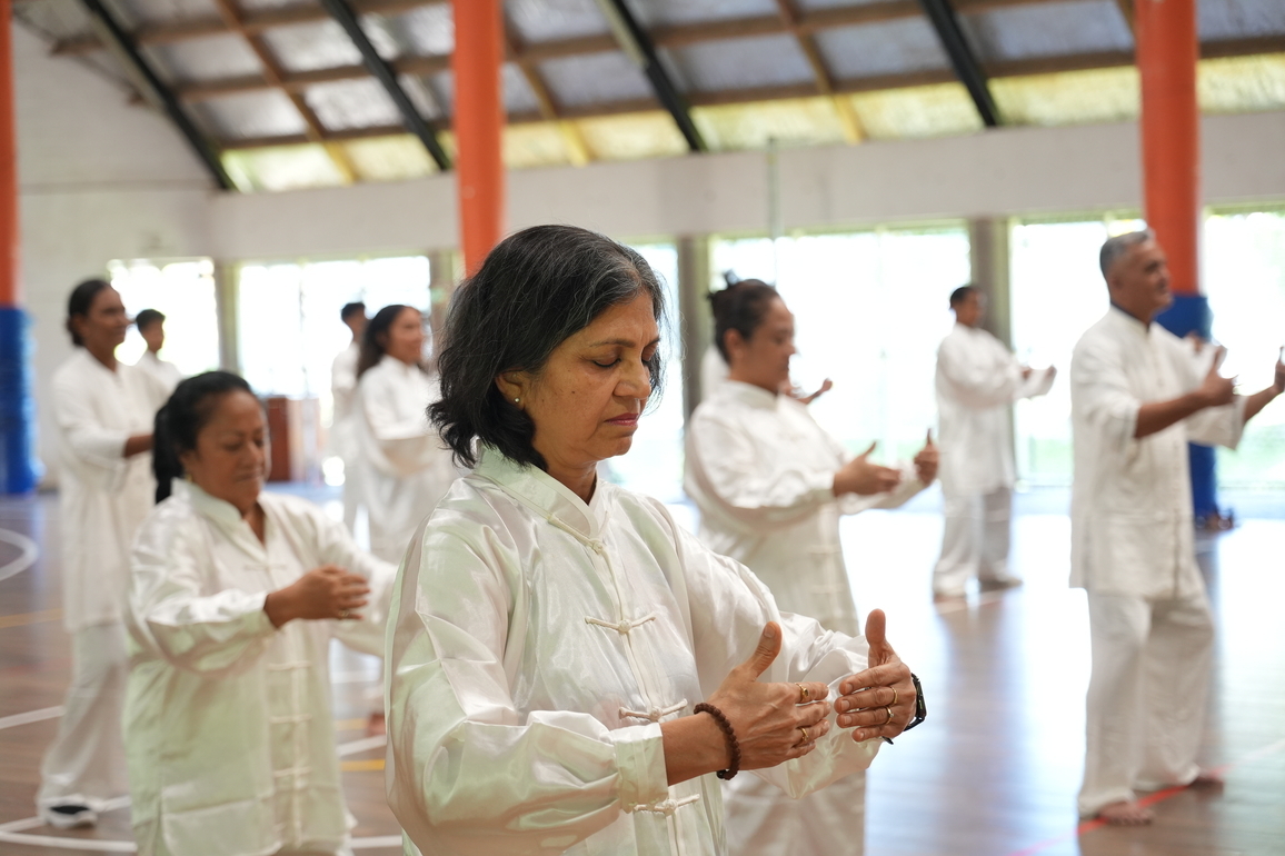 FIJI-SUVA-CHINESE CULTURE-TAIJIQUAN TRAINING