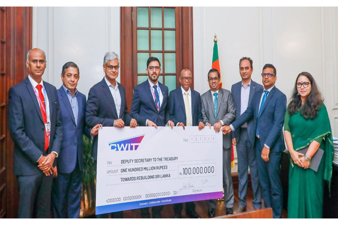 CWIT contributes LKR 100 million towards rebuilding Sri Lanka after Cyclone Ditwah