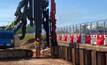  Sheet Piling (UK) installing Emirates Arkan steel sheet piles, up to 12m long, in both EZ28-700 and EZ36-700 Z-section types to allow for the construction of overbridges that will span the A38